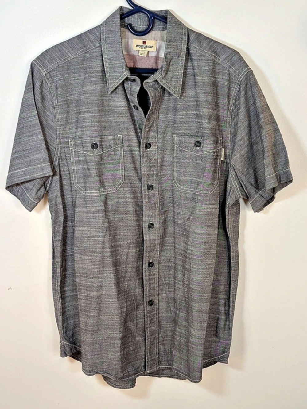 Woolrich Men's Cotton Shirt Size Medium Like New